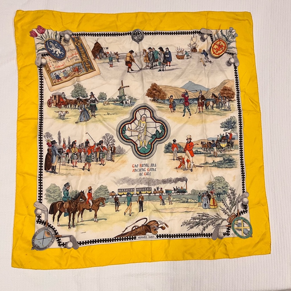 Vintage Hermès Le Royal Et Ancien Jeu De Golf 1986 Philippe Ledoux